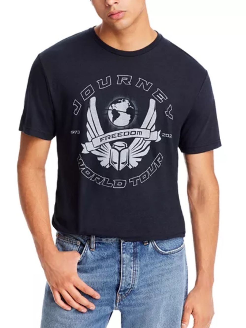 Philcos JOURNEY FREEDOM 1973-2023 World Tour Graphic T-Shirt Unisex Medium